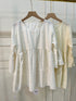 Cotton Embroidered Peplum Tiered Tops